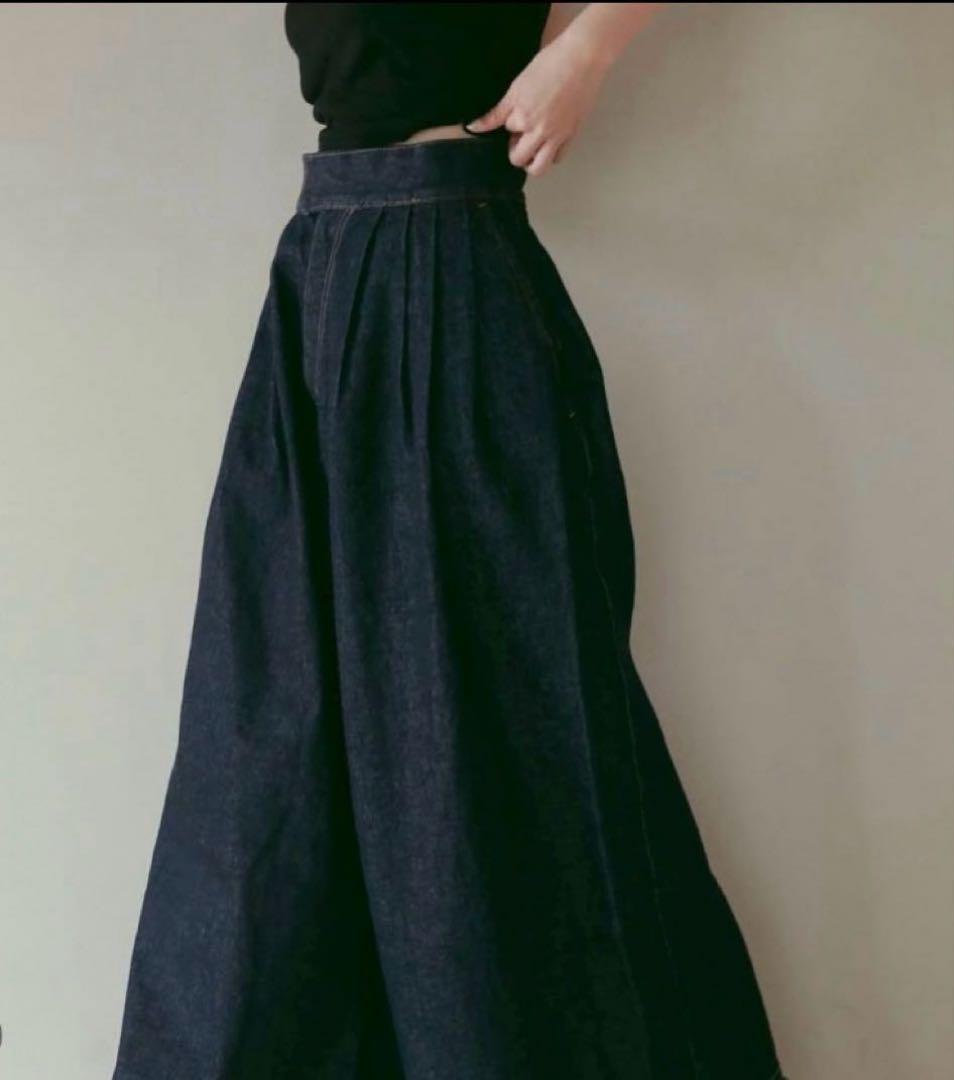 WWW！ETRETOKYO✖️EDWINコラボタックワイドデニムパンツS