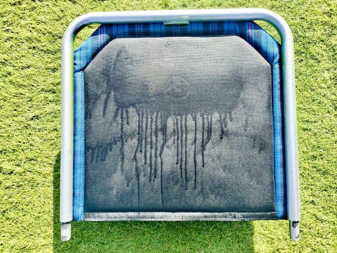 カワムラサイクル アルミフレーム 自走兼介助用 リクライニング 青紫ストライプ