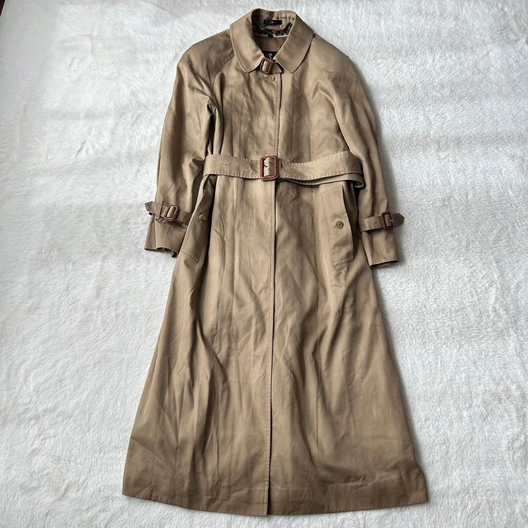 希少 DAKS ロング トレンチコート ハウスチェック ライナー ベルト