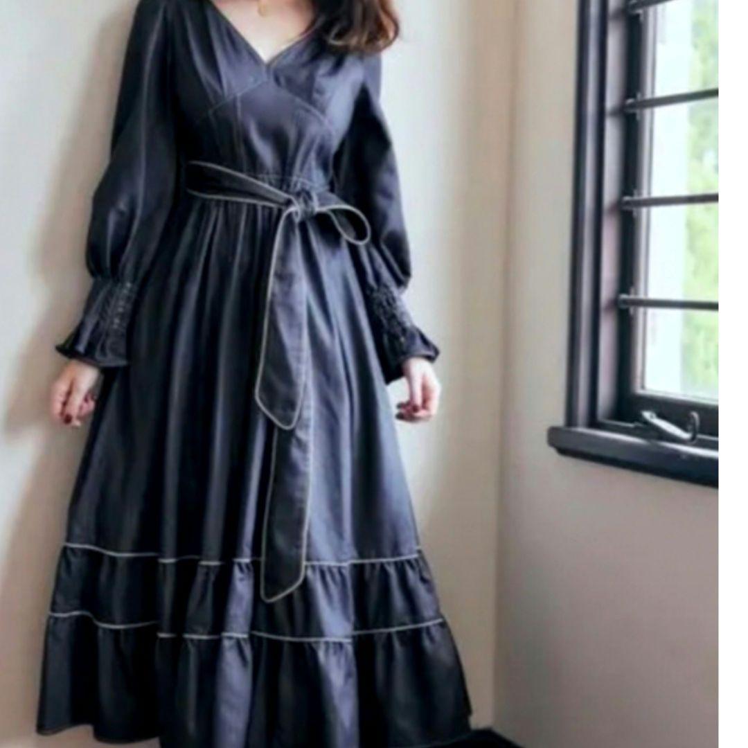 ワンピース Her lip to Signs of Autumn Belted Dress