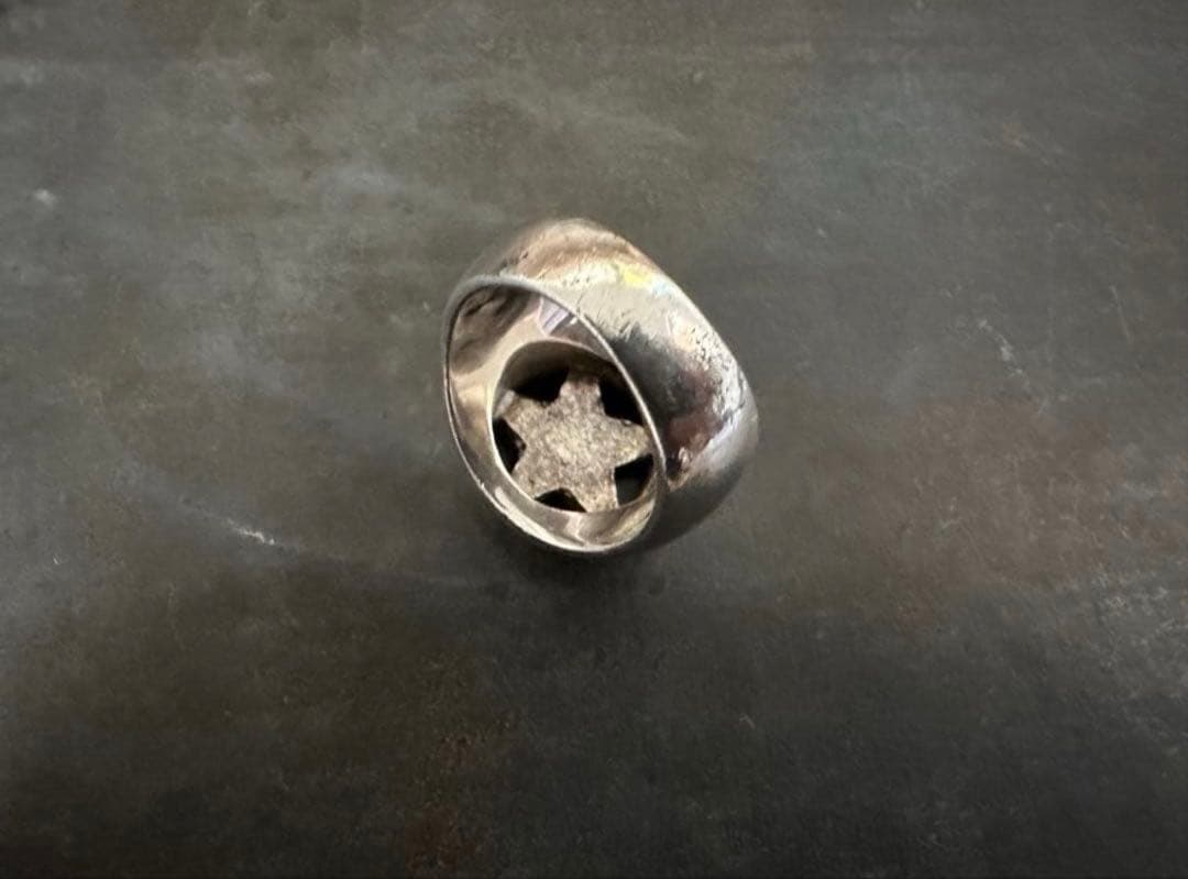 希少　ヴィンテージ　925 アンティーク　アメリカ　シグネット　星　リング