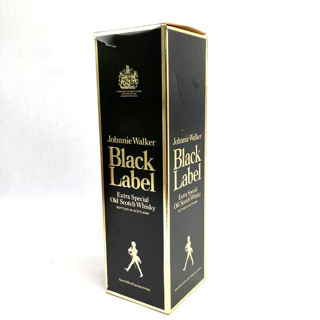 未開栓　ジョニーウォーカー ブラックラベル　特級　ジョニ黒　金キャップ　黒紋章