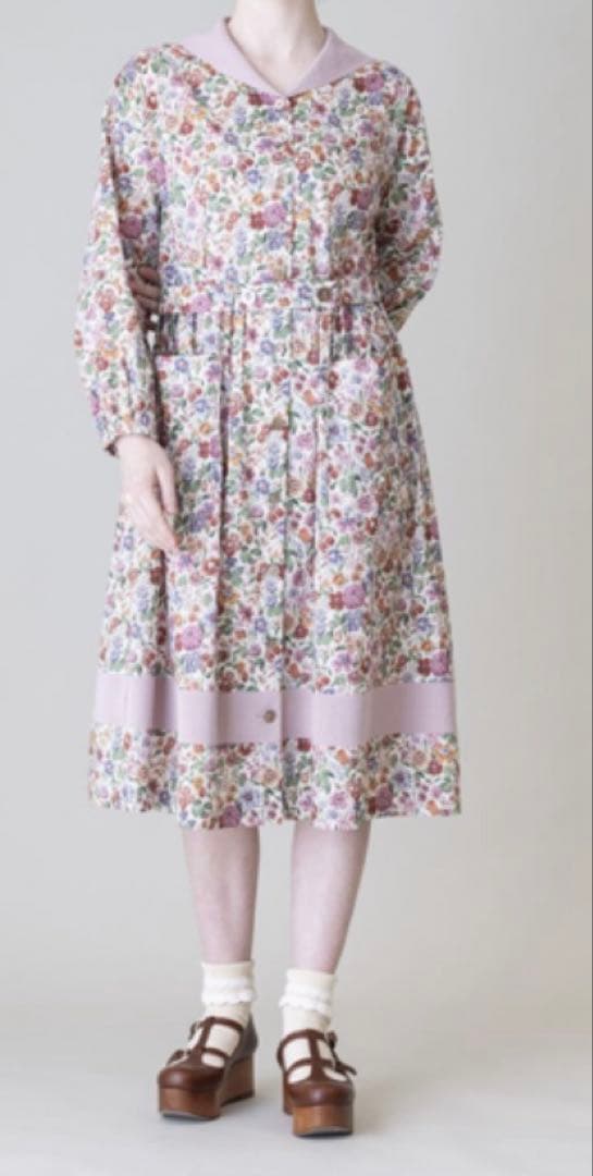 ゲリラセール⭐️Jane Marple リバティ　セーラーカラーワンピース