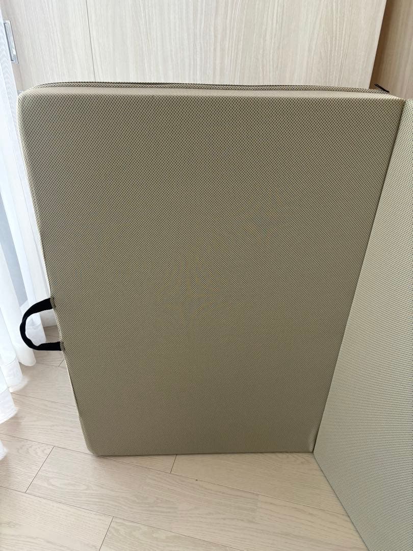 マニフレックス　メッシュウイング　シングル　三つ折り　ミッドグレー