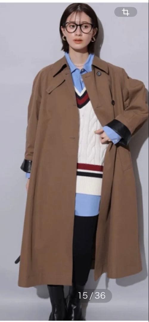 再値下げ❗️【新品未使用】Arpege story NEWバルマカーンコート 茶