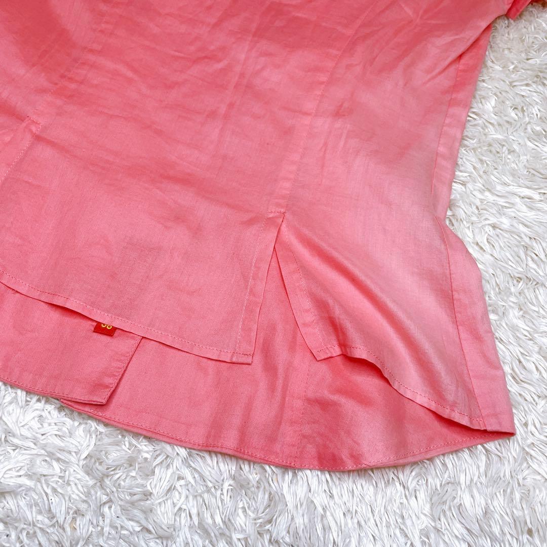 Vivienne Westwood 半袖ブラウス変形 シャツ オーブ刺繍 ピンク