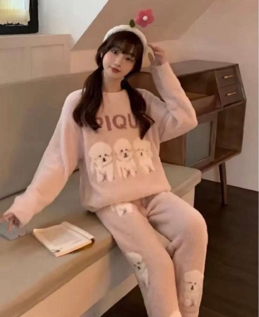 新品未使用！ジェラピケお好きな方に⭐︎ ビションジャガードプルオーバーピンク