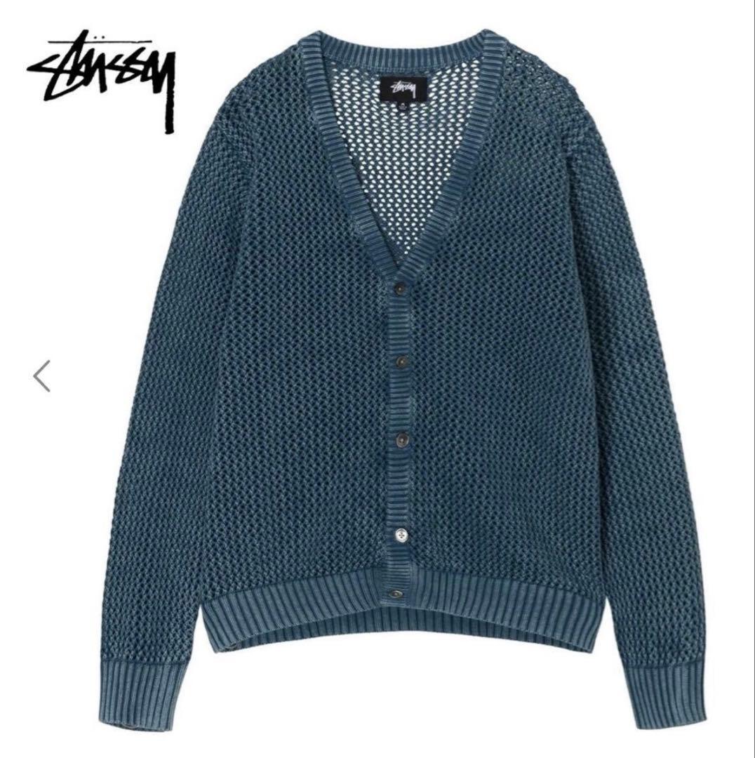 【2023ss】STUSSY loose gauge cardigan