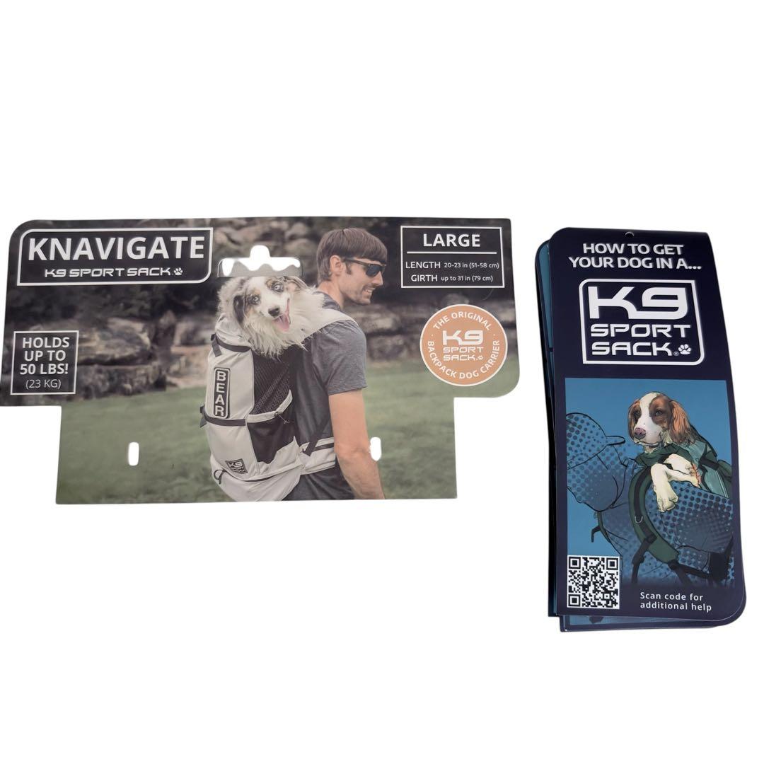 K9 KNAVIGATE バックパック 犬用キャリーバッグ ホワイト Lリュック