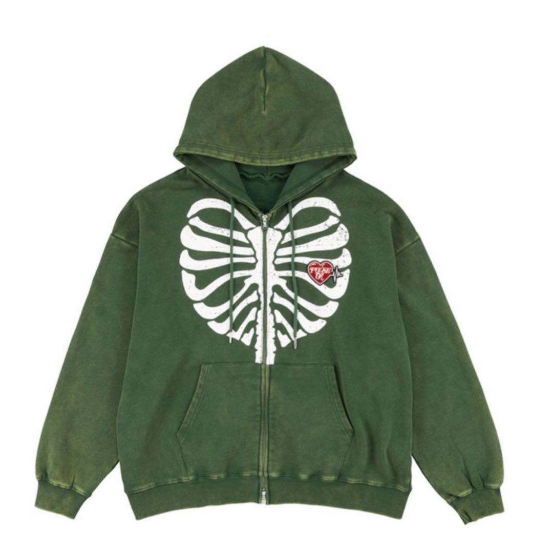 TREASURE フーディ M カーキ PULSE ON