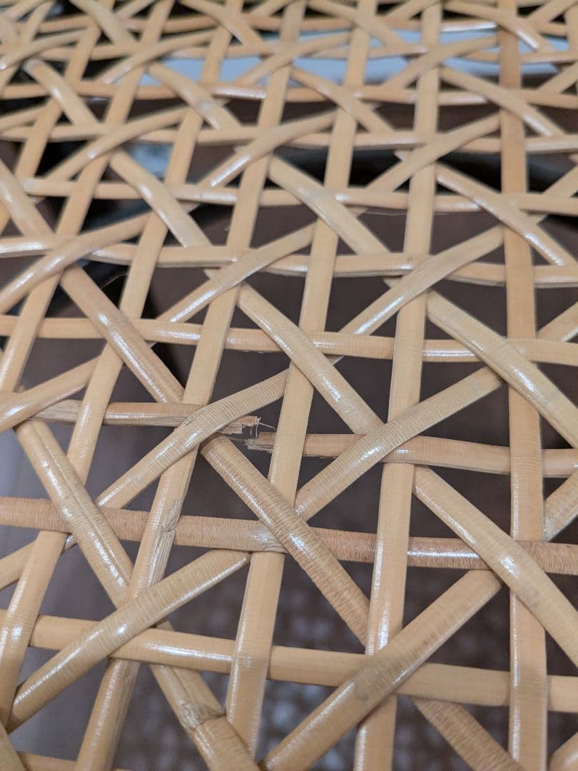 アンティークチェア　籐の椅子　曲げ木　ラタン