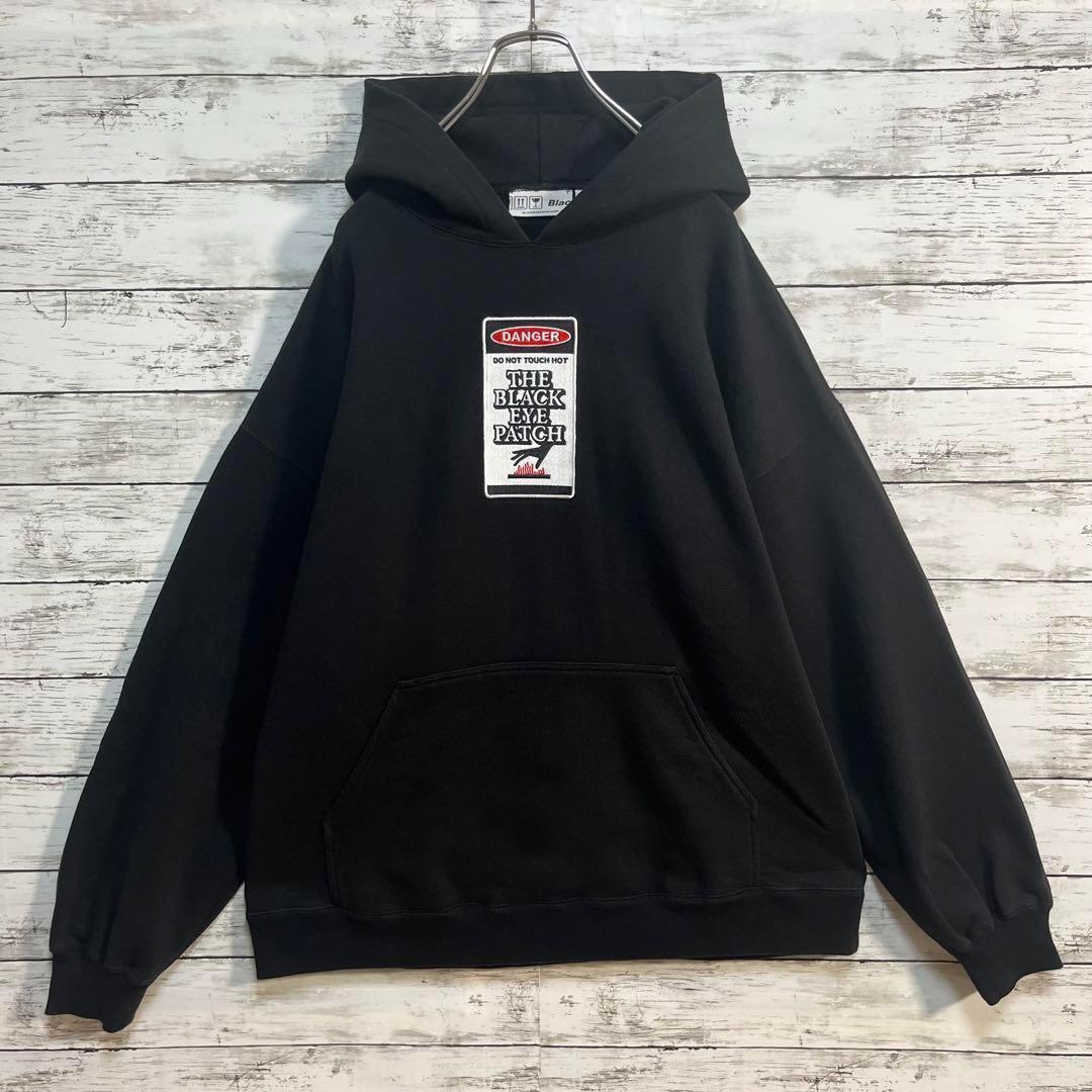【美品】ブラックアイパッチ DANGER パーカー XL