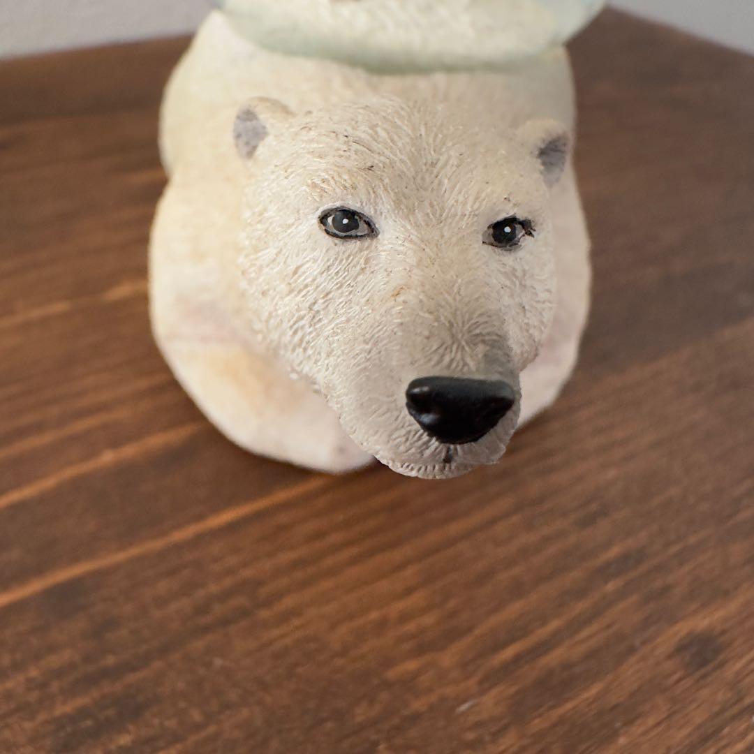 Twinkle社製 スノードーム シロクマの親子