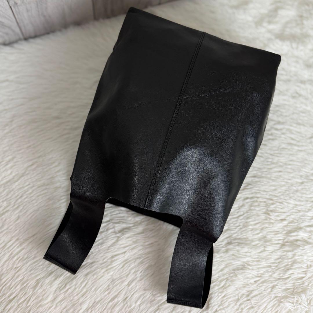 美品♡JURGEN LEHL ヨーガンレール デザイン レザー トートバッグ 黒