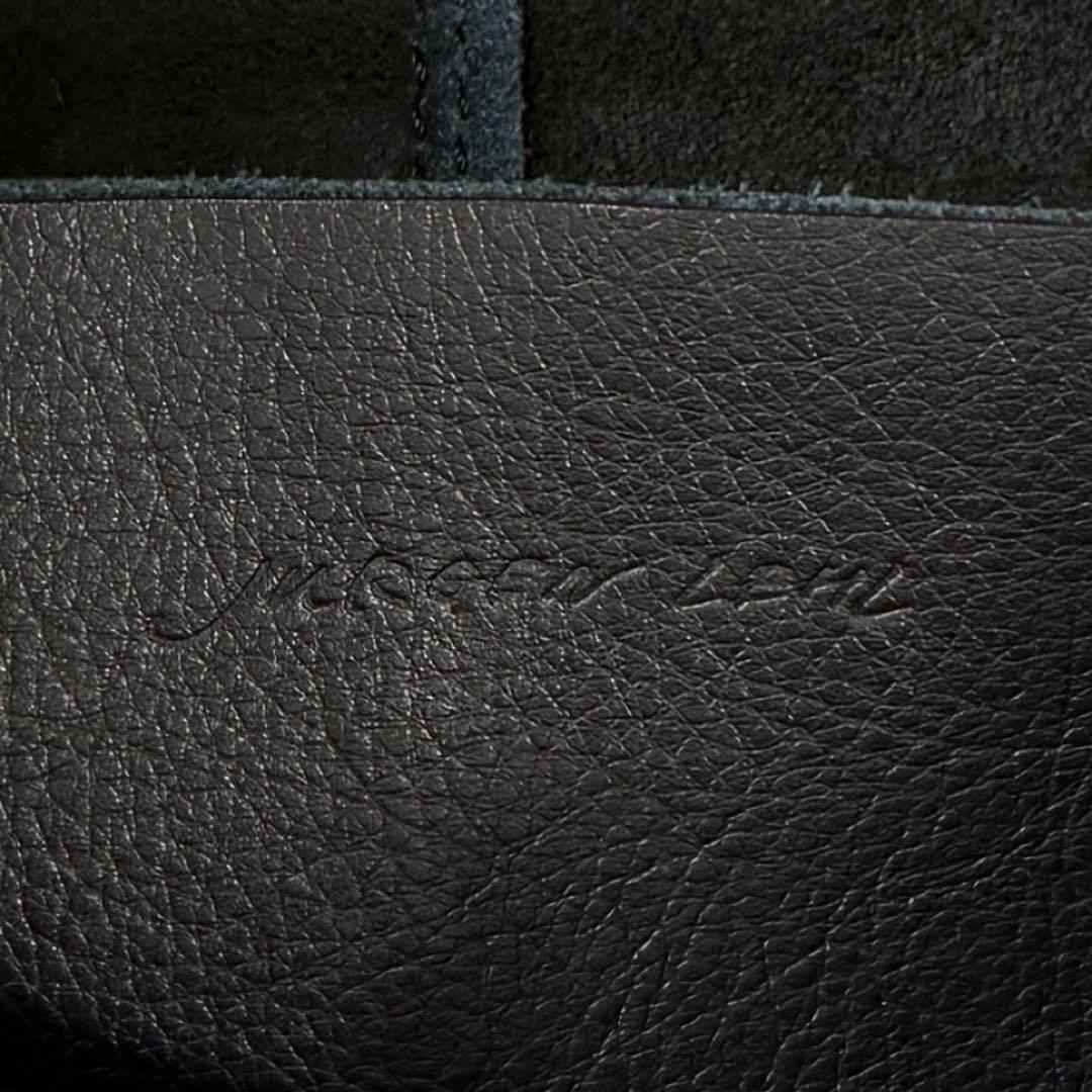 美品♡JURGEN LEHL ヨーガンレール デザイン レザー トートバッグ 黒