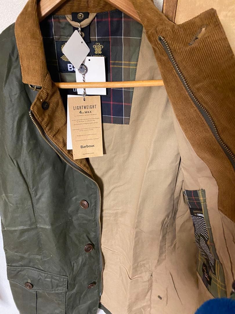 Barbour 4OZ 軽量オリーブグリーンジャケット