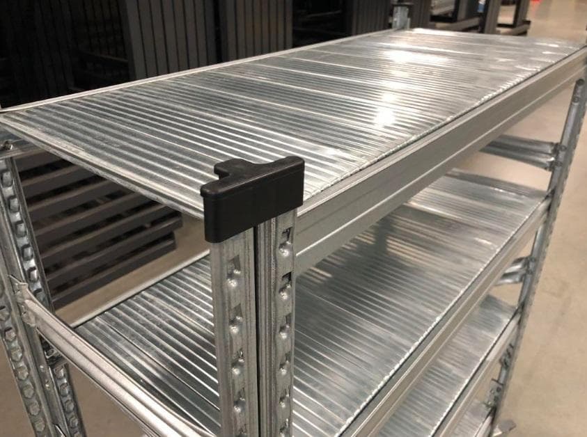 【最終価格・送料込み】LSISTEM 4段 メタルラック キャスター付き