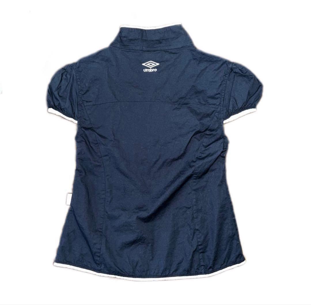 sculptor × umbro ネイビー　laceshirts ブラウス M