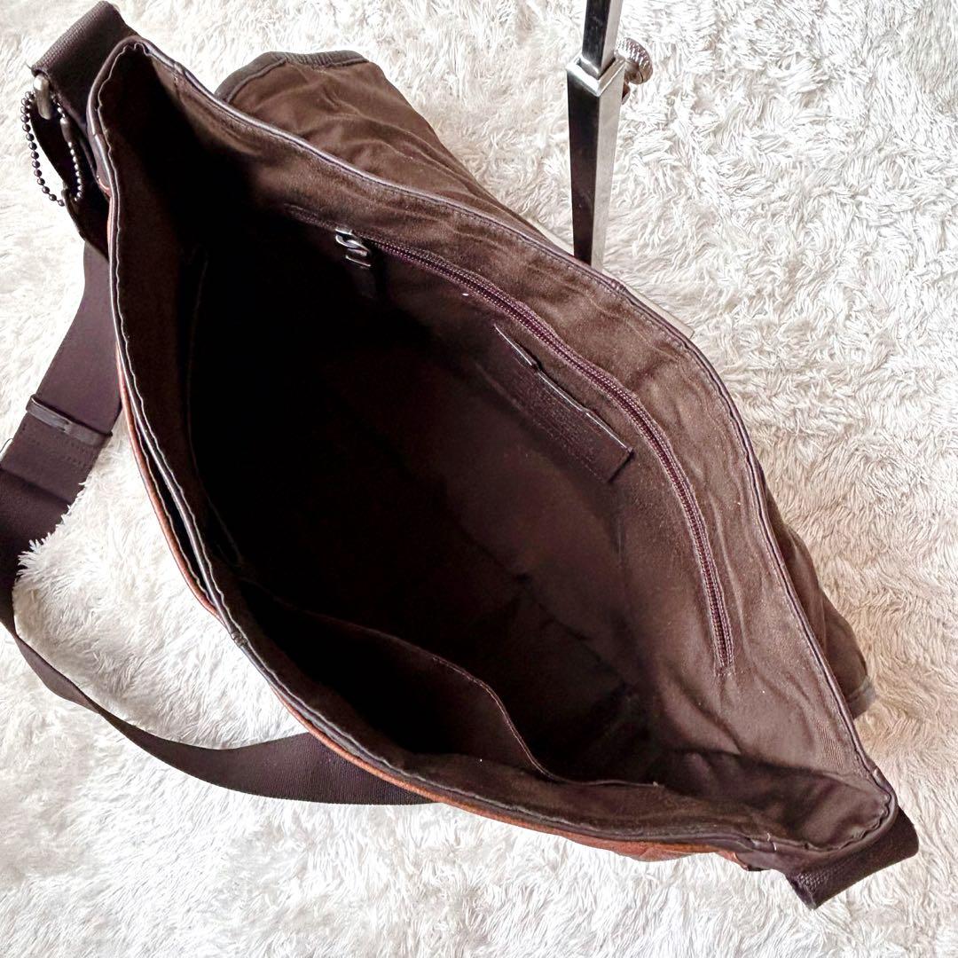 希少✨COACH コーチ ショルダーバッグ レザー ブラウン 70924 A4
