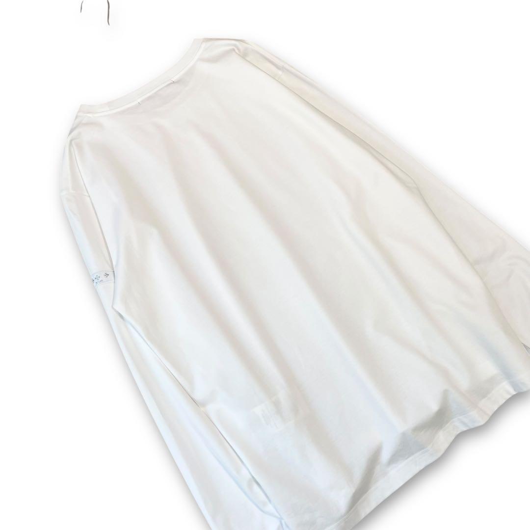 24SS✨タグ付✨タトラス OSMO ロンT 袖ロゴ 長袖 カットソー 白 03