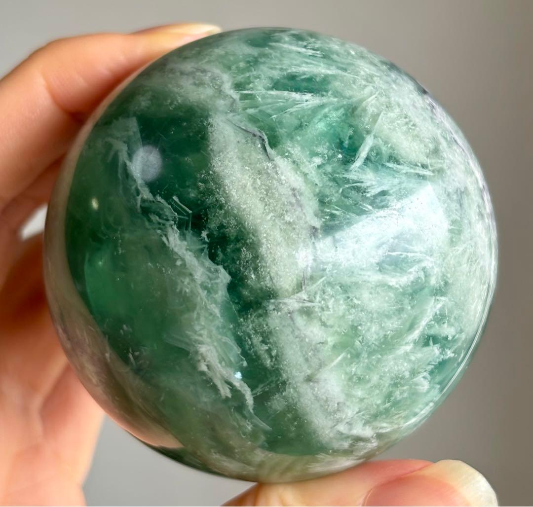 最終値下げ　高品質　エンジェルフェザーフローライト　スフィア　BIGサイズ