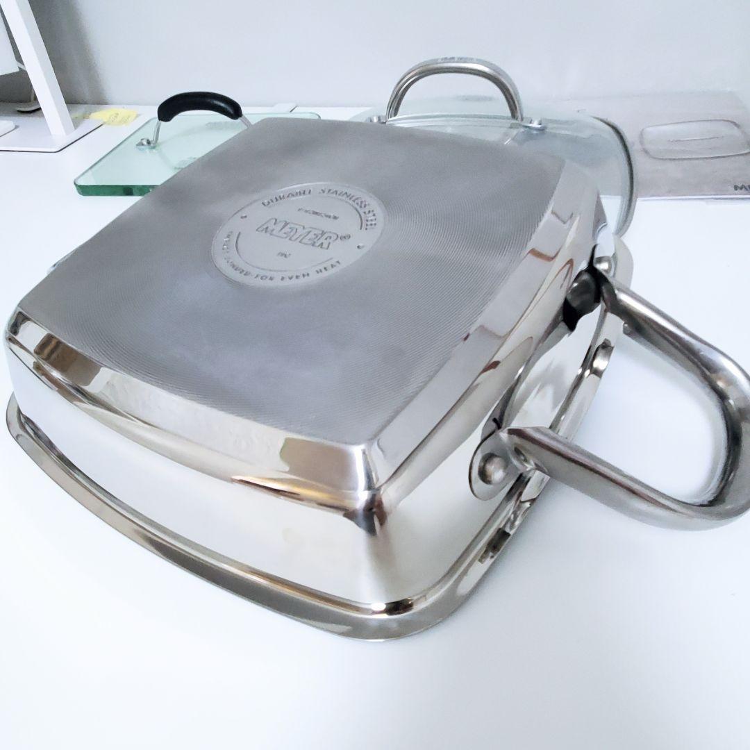 【美品/レシピ付き】MEYER マイヤー スクエアグリルパン 24cm