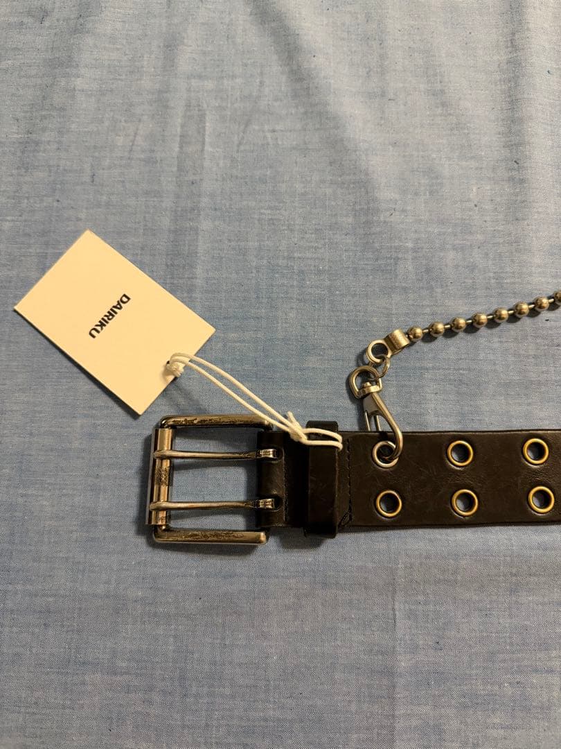 DAIRIKU 22aw スタッズレザーベルト ウォレットチェーン付き