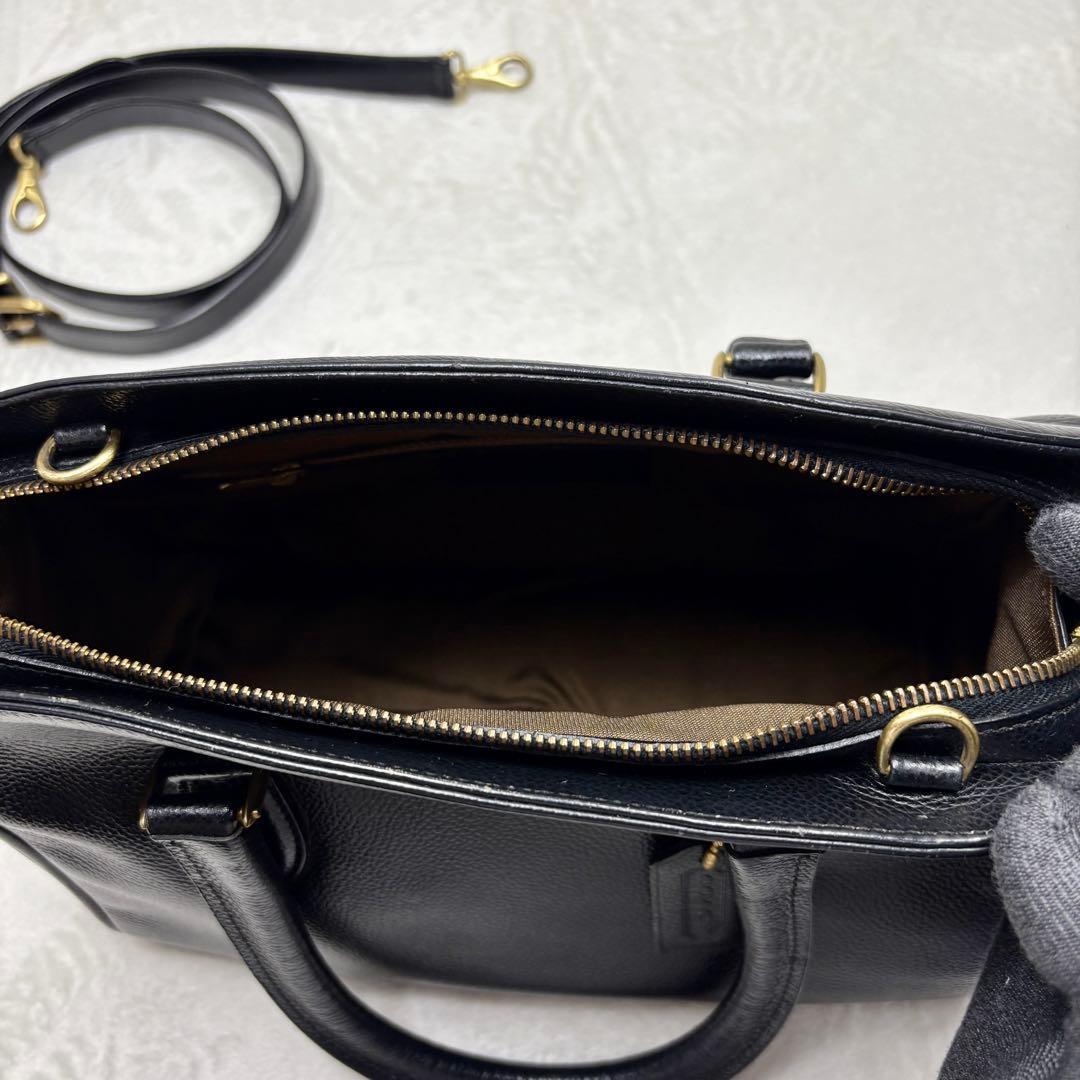 coach ミニボストン　レザー　バッグ　本革　ブラック　２WAY　4410