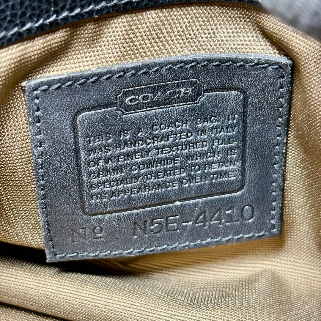 coach ミニボストン　レザー　バッグ　本革　ブラック　２WAY　4410