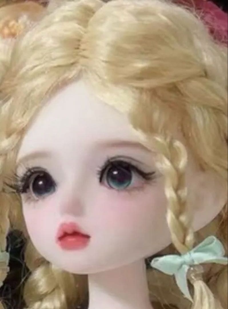 カスタムドール 本体＋アウトフィット一式セット 30cm モヘアウィッグ
