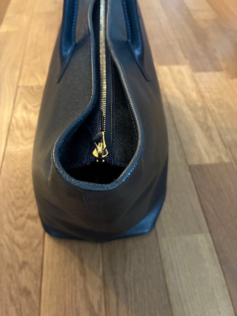 Cisei ＋h レザートートバッグ　ネイビー