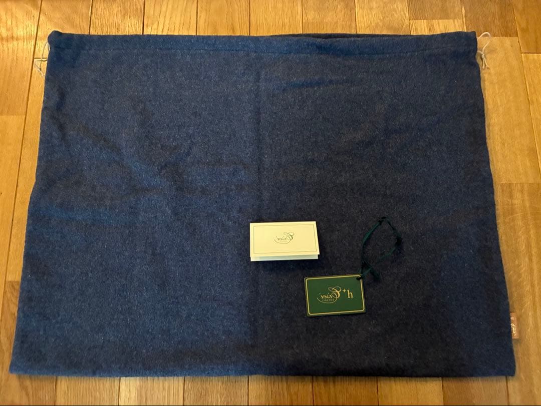 Cisei ＋h レザートートバッグ　ネイビー