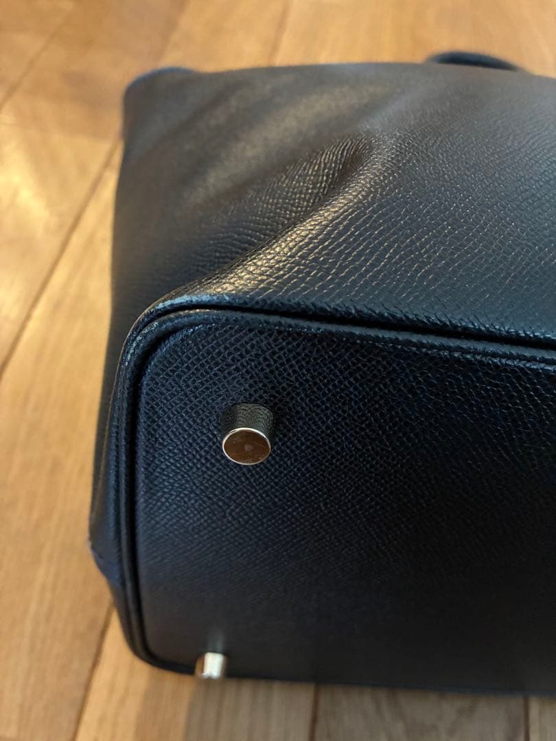 Cisei ＋h レザートートバッグ　ネイビー