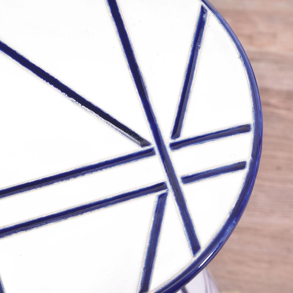 新品 送料込み スツール 椅子 陶器 花台 1台 H45cm