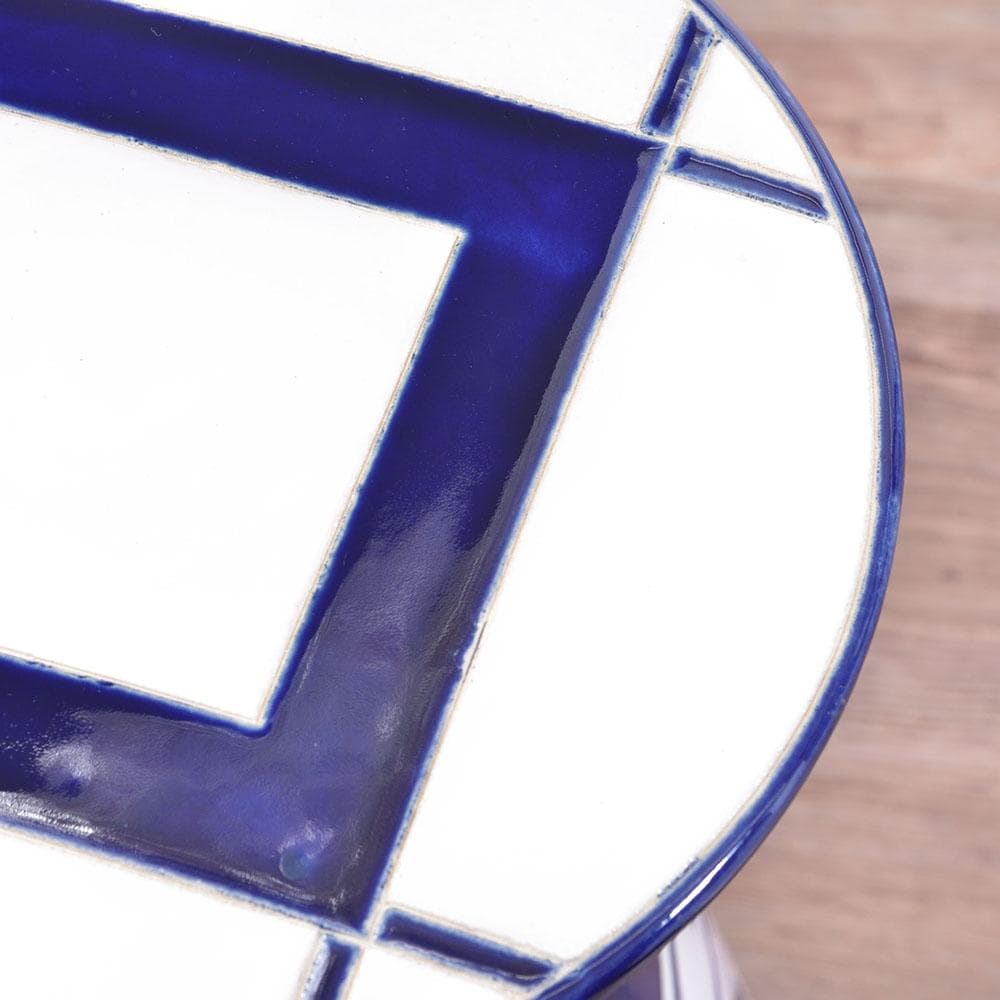 新品 送料込み スツール 椅子 陶器 花台 1台 H45cm