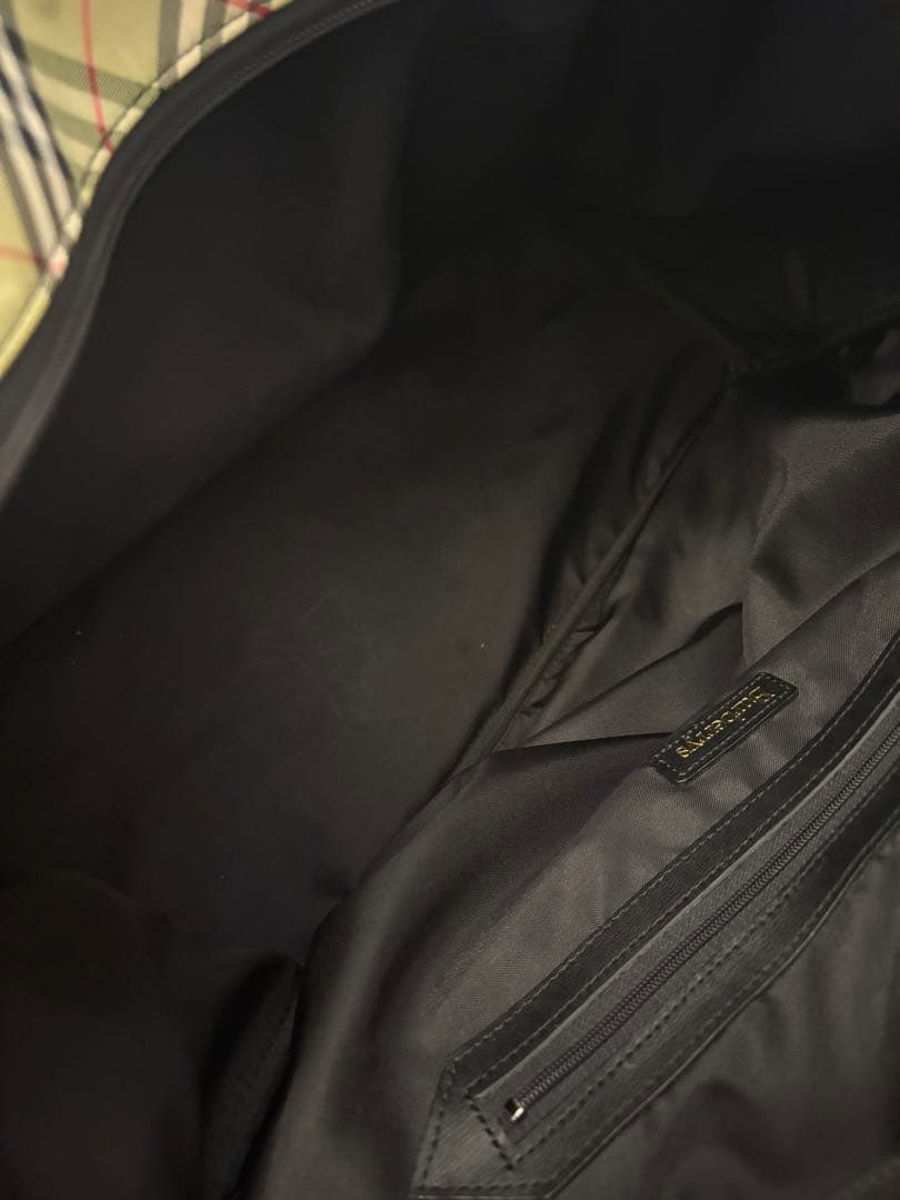 【値下げ！】BURBERRYGOLF バーバリーゴルフノバチェックボストンバッグ