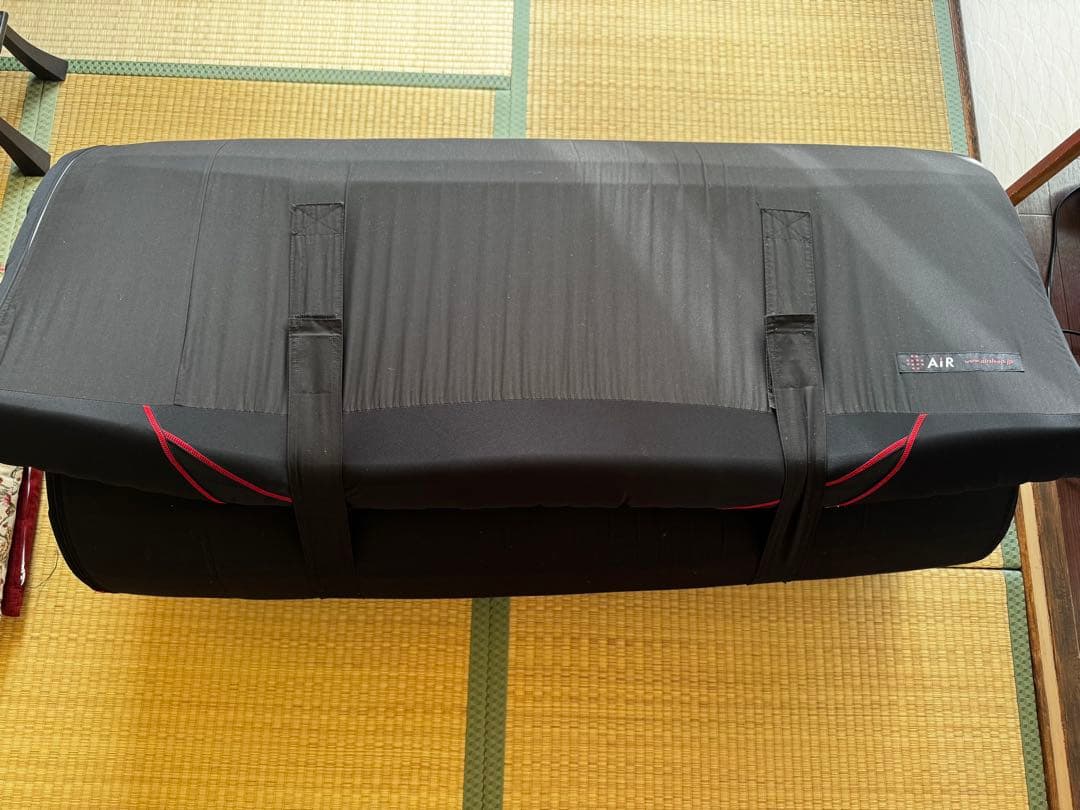 エアーマットレス セミダブルSi黒 赤