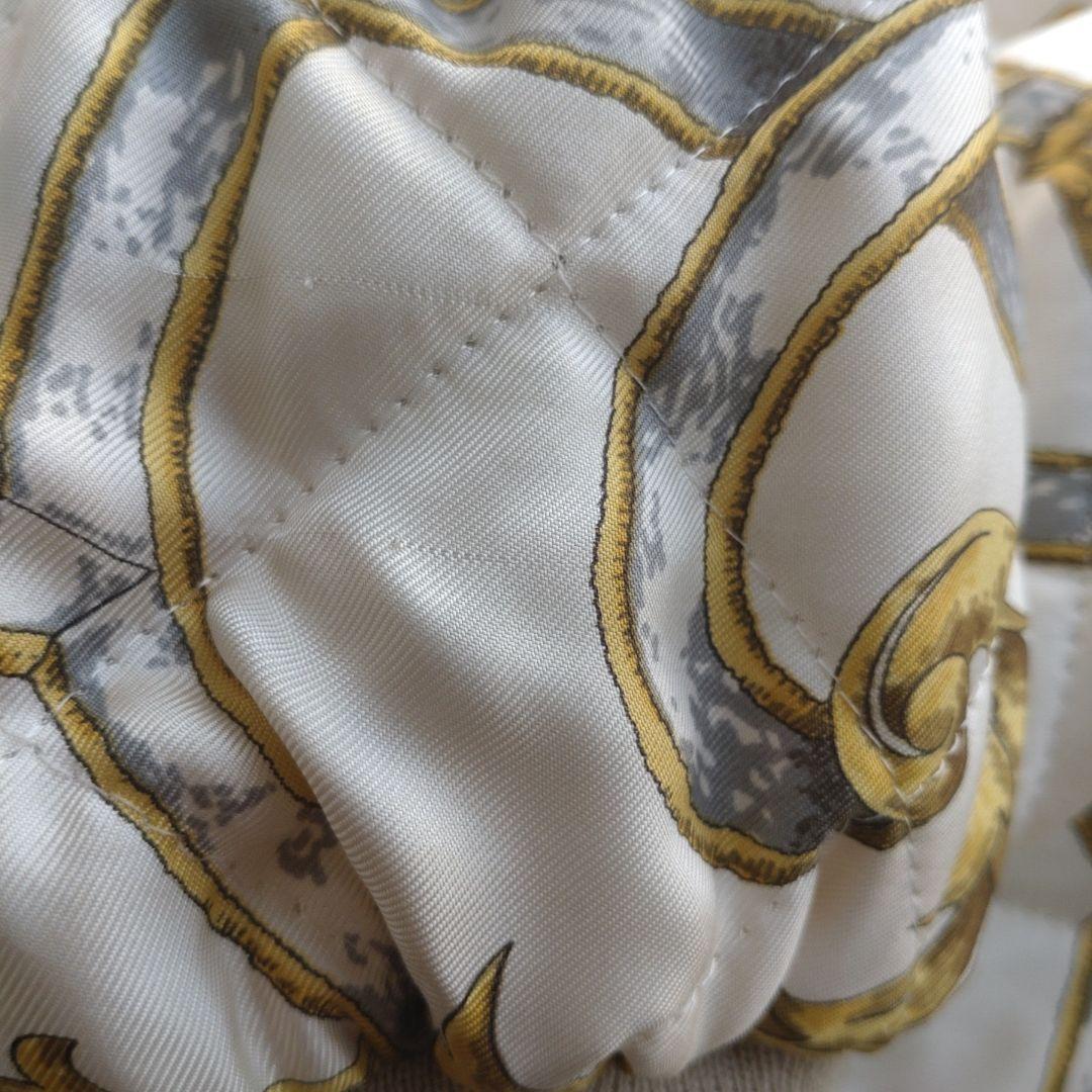 K*a様 HERMES リバーシブル ブルゾン シルク 中綿入り　48