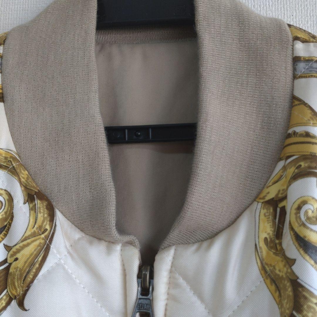 K*a様 HERMES リバーシブル ブルゾン シルク 中綿入り　48