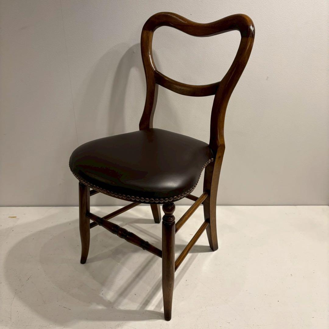 英国アンティークリプロダクト マホガニー バルーンバックチェア 椅子　1/4