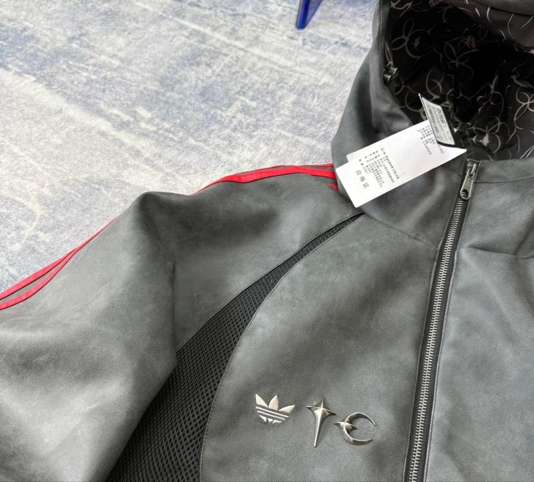 ジャケット・アウター ADIDAS X THUG CLUB TEAM LEATHER JACKET