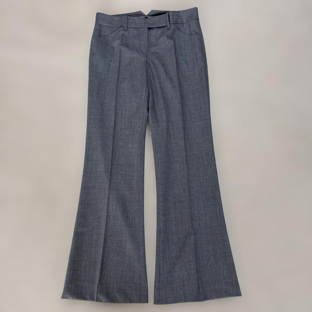 【美品】セオリーリュクス パンツスーツ セットアップ グレー フレア　38