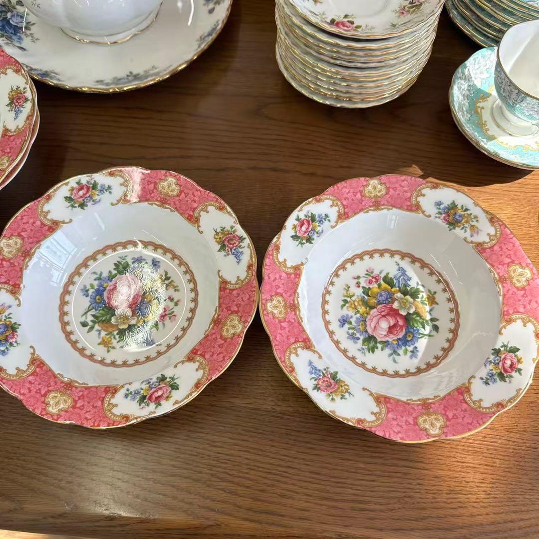 英国製　希少　未使用　ロイヤルアルバート　サラダボウル　スープボウル 2個セット