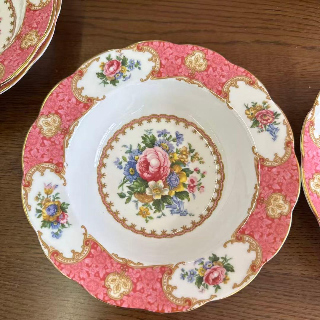 英国製　希少　未使用　ロイヤルアルバート　サラダボウル　スープボウル 2個セット