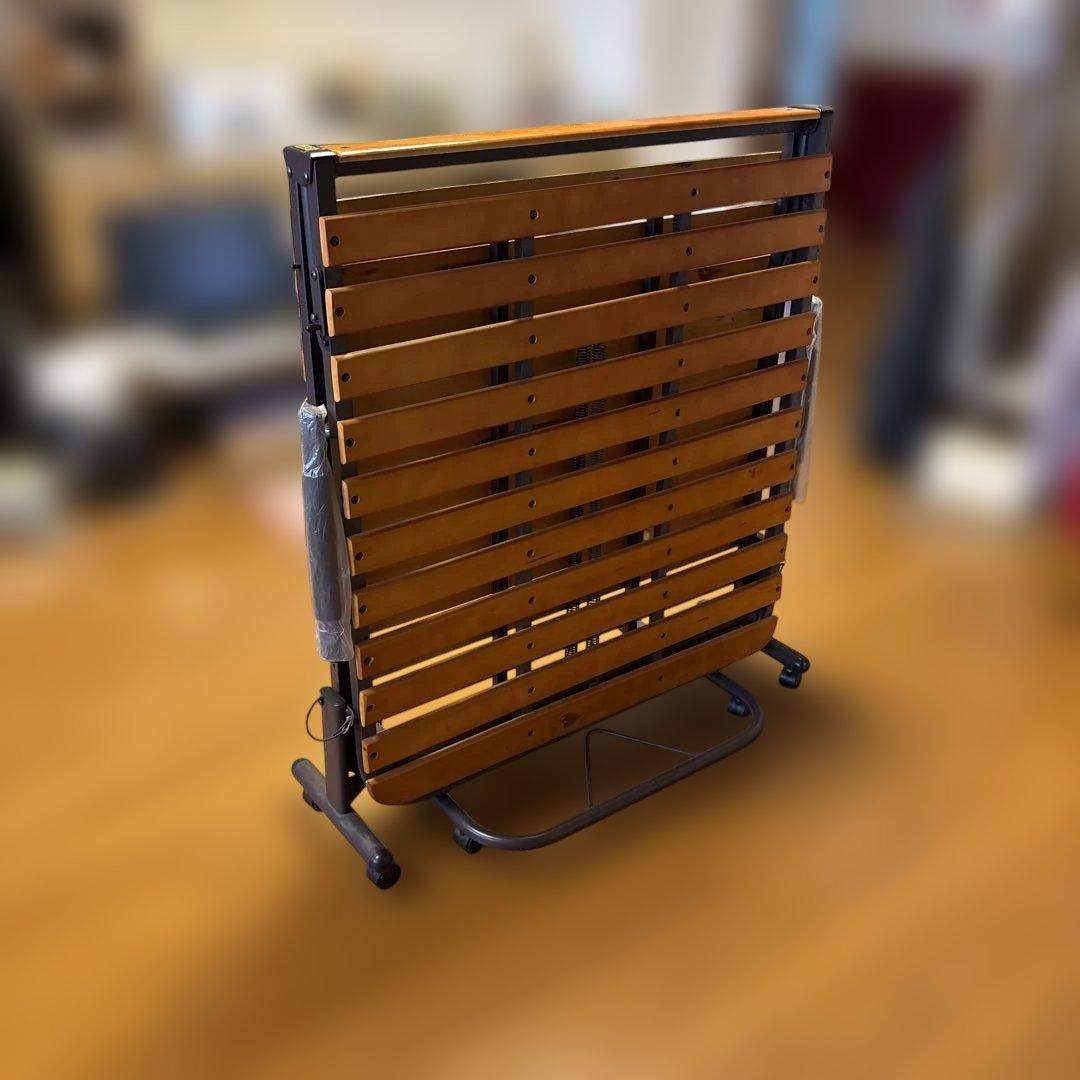 折りたたみベッド シングルサイズ 木製スラット