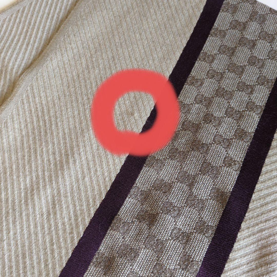 [ 値下げ ] GUCCI ベージュ ストライプ マフラー