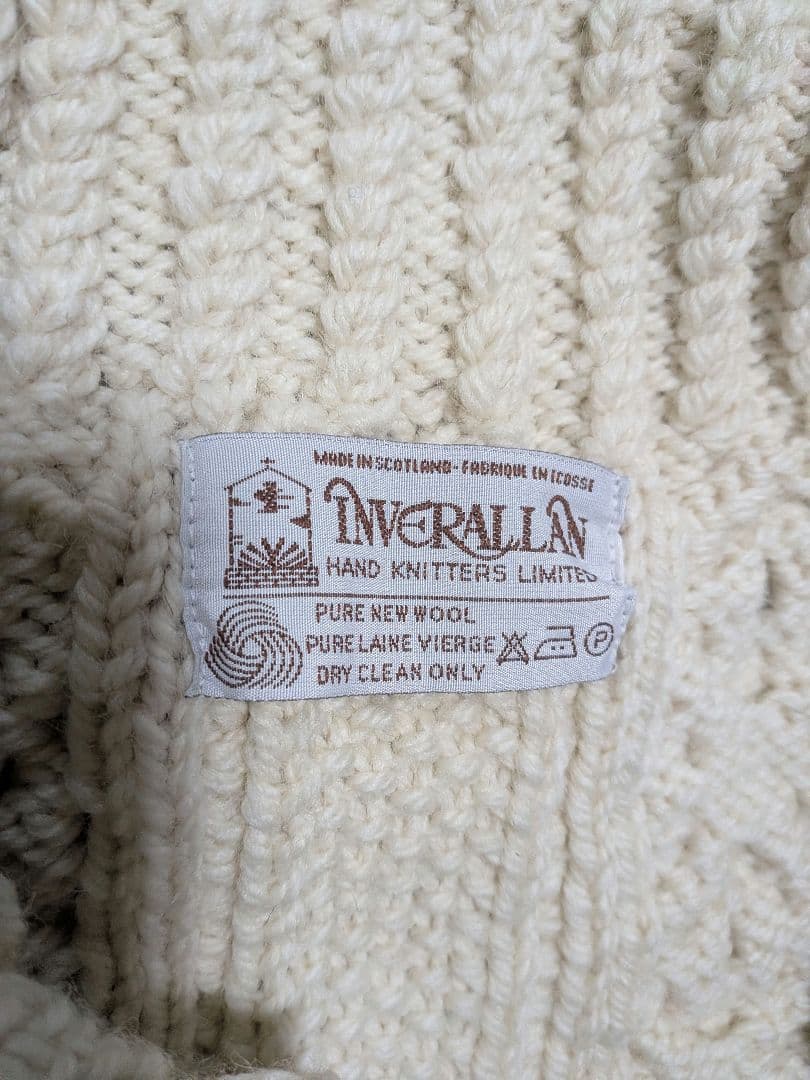 レオ INVERALLAN 3A CARDIGAN ナチュラル茶タグ