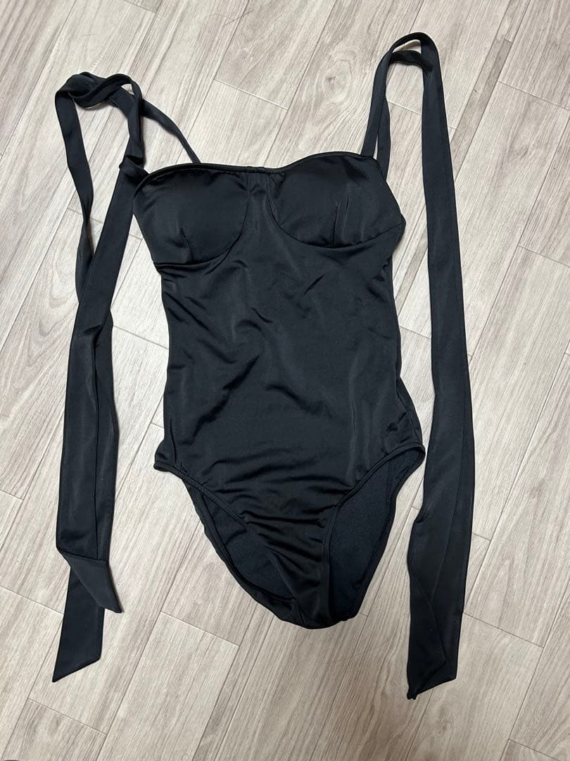 完売　アニュアンス　ショルダーリボンワンピース