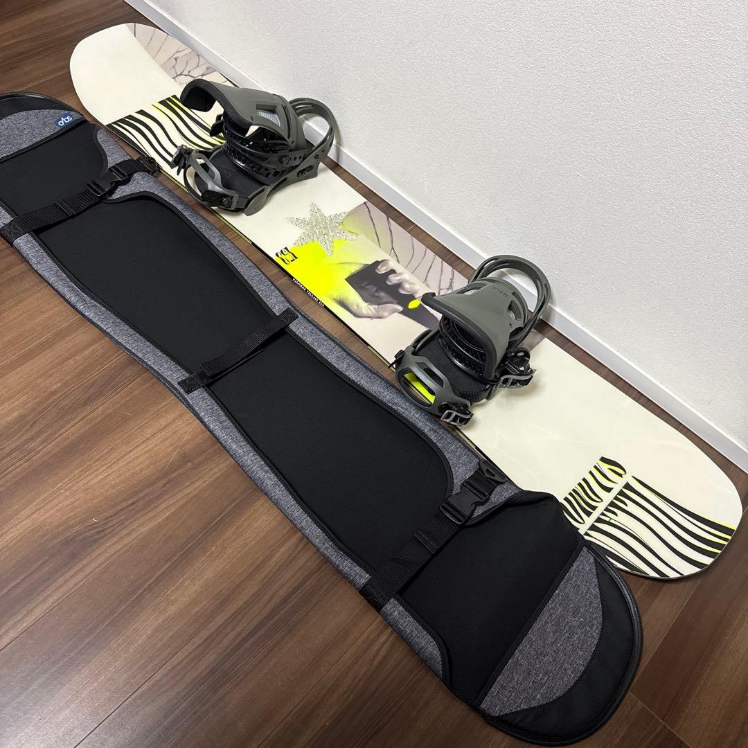 超美品 サロモン VILLAIN 153 バートン MALAVITA Mサイズ