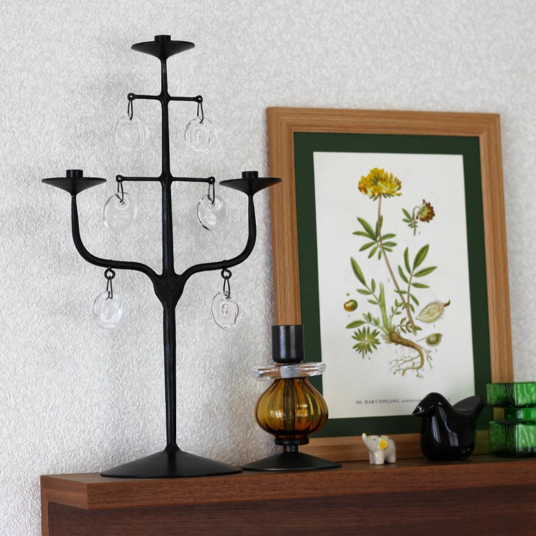 【刻印有】Erik Hoglund　エリックホグラン　ツリー型キャンドルスタンド